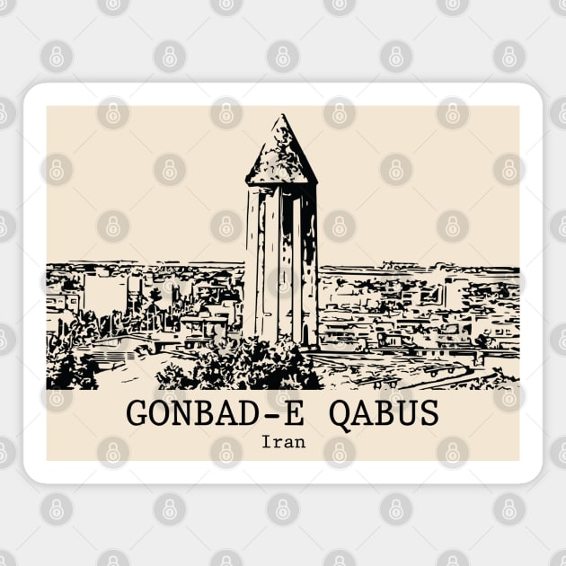 Gonbad-e Qābus - Iran Magnet by Lakeric